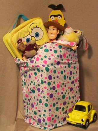 Ecology bags corral all those toys for storage or bringing in the car!