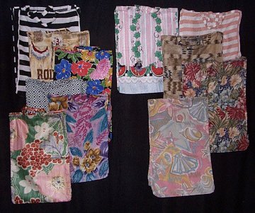 Ecology Bags in an always changing array of fabric prints