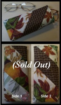 Quilted Patchwork Eyeglass Case by Long Meadow Farms Quilts