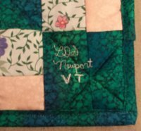 Each quilt is signed