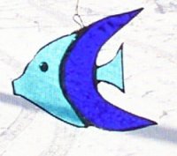 Stained Glass Fishie by Long Meadow Farms