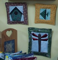 Mini Wall Hangings at Long Meadow Farms Quilts retail shop