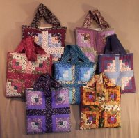 Long Meadow Farms Quilted Patchwork Totes